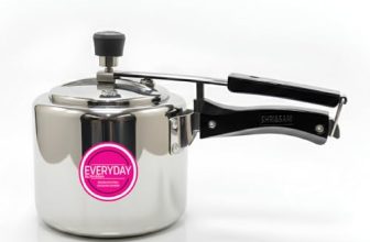 Everyday Stainless Steel Pressure Cooker, 3 Litre, Mirror Finish, Inner Lid Design, Gas and Induction Compatible (3 Litres)