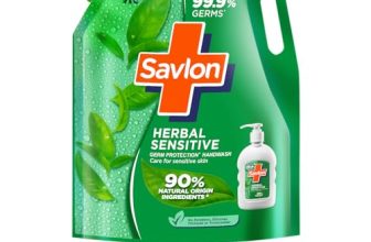 Savlon Herbal Sensitive Germ Protection Liquid Handwash Refill Pouch, 1.3L ph Balanced