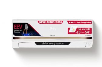 Hitachi 1.5 Ton 3 Star, New star rated, Inverter Split AC (Copper, Hot & Cold, Smart View Display, 4 Way Swing, ice Clean Cooling,RAS.G318PHDIST, New BEE Rated, White)