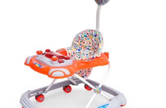 DANDLES Musical Activity Walker With Parent Rod(Red, Multicolor)
