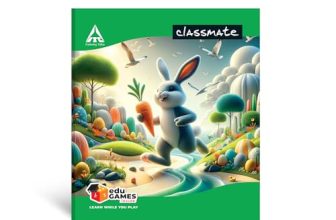 Classmate Short Notebook – Soft Cover, 172 Pages, 190x155mm, Single Line – Pack of 12
