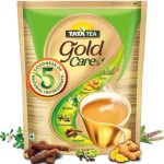 Tata Tea Gold Care 1kg, Rich in Taste, Goodness of Elaichi, Ginger, Tulsi, Brahmi & Mulethi, Black Tea, Loose Leaves