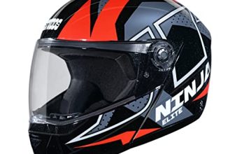 STUDDS Ninja Elite Super D6 FLIP-UP Full FACE Helmet N2 Black-L