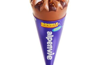 Heritage Alpenvie Double Chocorush Cone Ice Cream 110ml