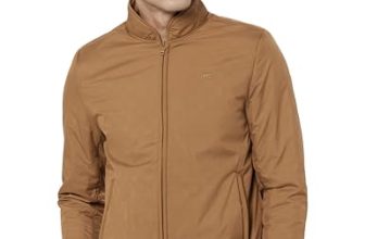 Qube By Fort Collins Men’s Regular Fit Lightweight Winter Jacket – Textured Fabric, Warm & Stylish Outerwear