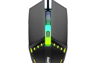 Redgear A-10 Wired Gaming Mouse with RGB LED, Lightweight and Durable Design, DPI Upto 2400, Compatible with Windows.