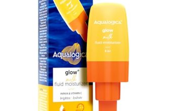 Aqualogica Glow+ Milk Fluid Moisturizer Lotion – 8ml | Lightweight Milk-Like Texture | Brightens Skin | 48Hr Deep Moisturization