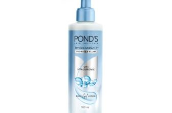 Pond’s Hydra Miracle Hydrating Gel Body Lotion | Gives Hydrated Plump Skin| Hyaluronic Acid & Vitamin E & Niacinamide Infused Quick Absorbing Non-Sticky Gel Moisturizer, 180ml