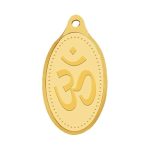 WHP Jewellers 24kt (999) 2 gram OM Yellow Gold Om Pendant
