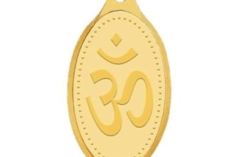 WHP Jewellers 24kt (999) 2 gram OM Yellow Gold Om Pendant