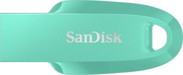 SanDisk Ultra Curve 64 GB Pen Drive Compatible with Desktop Computer, Laptop, Television USB 3.2 Plastic Case(Green)