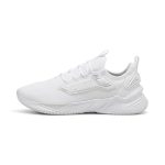 PUMA | Retaliate 3 Running Shoes | White-Feather Gray-Black | 5UK