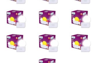 Philips Joy Vision Coral Rush 0.5W LED Night Lamp | Soft White Glow | Energy Efficient | Plug-in Prong Design | Ideal for Bedroom, Kids Room & Hallway (White, Pack of 10)