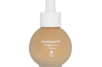Mamaearth Hydra-Glow CC Serum with Vitamin C & Hyaluronic Acid – Peach – 30 ml | Hydrates Skin | Natural Coverage| SPF 30