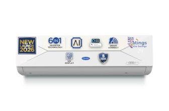 Carrier 1.5 Ton 3 Star Wi-Fi Smart Flexicool Inverter Split AC (Copper, Convertible 6-in-1 with Wi-Fi with Geo-Fencing, Smart Energy Display, 2026 Model, ESTER EDGE Gxi WiFi-CAI18EE3R36W1, White)