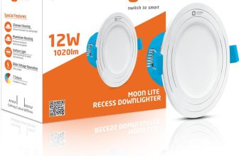 Orient Electric Moonlite Recess 12W Downlighter – Cool White Downlighter Ceiling Light Ceiling Lamp(White)