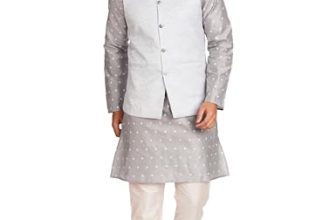 Amazon Brand – Symbol Men’s Kurta Set_Sy-A23-Mna-Bfkc-116_Grey_XL