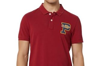 U.S. Polo ASSN. Mens Solid Half Sleeve Polo T-Shirts (UDTSHS0940_Red_S)