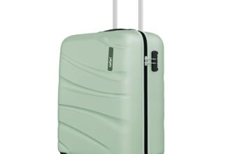 Safari Cabin Persia 8 Wheels 55cm Small Trolley Bag Hard Case Polycarbonate 360 Degree Wheeling System Luggage & Suitcase for Travel, Jade Green