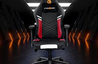 Nilkamal Fyrebird Ergonomic Gaming Chair with Adjustable Neck, Lumbar Pillow, 3D Adjustable Armrest, Gas Lift Mechanism, & 100mm Tilt (Vaden)