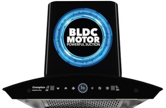 Crompton QuietPro Plus BLDC 1600m3/hr 60cm Curved Chimney| Filterless Intelligent Autoclean| Smart On| Touch+ Motion Sensor Control| 10Yrs Motor & 2Yrs Overall Warranty (CHD-QPPC60FLE-IND)