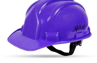 Aktion AK H02_WHT Safety Helmets Rachet Type, Color: Blue, Pack of 25, IS 2925:1984