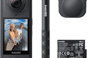 Insta360 X4 Air Starter Bundle – Lightweight 165g 8K 360 Camera, Invisible Selfie Stick Effect, Replaceable Lenses, Shoot First & Frame Later, Built-in Wind Guard, AI-Powered App