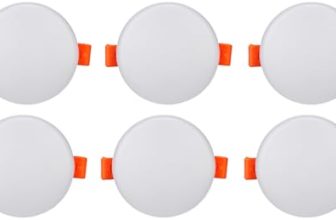 Bajaj Polycarbonate Celesta LED Downlight 3-in-1 Colour | 5W LED Downlight | for Smaller Spaces | Long Life of 25000 Hours (Pack of 6)