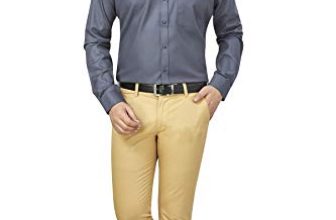 BE ACTIVE Men’s Solid Regular Fit Shirt (RF0004 10-XXL_Black 2XL)