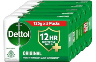 Dettol Original Germ Protection Bathing Soap Bar (625gm) | Kills 99.99% germs, 125gm , Pack of 5