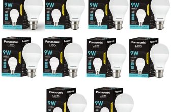 Panasonic Dura Saver 9W Bulb, B22 LED Bulb Base For Home & Office, 1 Year Warranty, Energy Efficiet, 6500K Cool Daylight (Pack of 10)
