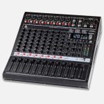 Audio Array AM-Mix10 10-Channel Hybrid USB Mixer with10 Analog+2 Digital Channel (L+R), 48kHz/16-Bit DSP, +48V, USB-C Powered, AUX Sends, Built-In FX, XLR Outputs for Live, Studio & Podcast