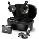 Audio Array Mic for YouTube Wireless, Microphone with Charging Case, AI Noise Reduction, 50H Battery, 230ft Range, Wireless Mic for YouTube, Phone, Android, Camera, iPad & Laptop | AM-W22_v2