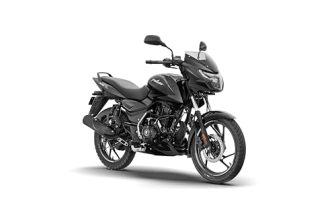 Bajaj Pulsar 125 Disc Carbon Graphics Motorcycle, Single Seat, Ebony Black Grey, Booking for Ex-Showroom Price