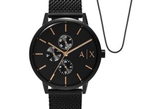 Armani Exchange Black Watch AX7162SET
