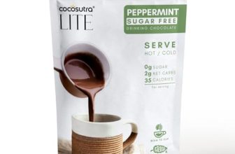 COCOSUTRA SUGAR FREE Peppermint Drinking Chocolate Mix | Zero Sugar, Low Carb, Low Calorie | Stevia & Erythritol based | Keto Friendly Drink | Enjoy hot or cold | 200 g | 10 cups