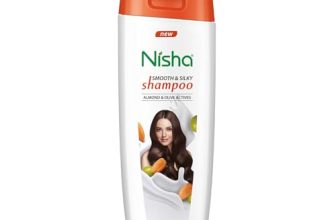 Nisha Almond and Olive Shampoo for Women & Men for Silky, Shiny and Smooth Hair, Reduce Dandruff & Breakage, All Hair Types, 75 ml (Pack of 6)