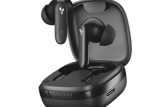 MadRabbit Drift in-Ear Earbuds, 45H Playtime, ENC Mics, 10MM Driver, 50MS Low Latency Gaming, IPX4, Touch Controls, BT V 5.3, Fast Charging, Made in India (Black)
