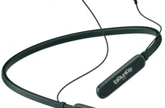 Bouncefit Sonic 144 Bluetooth Wireless Neckband, 35H Continuous Playback Battery, Deep Bass, Stereo Sound, HD Calls, Type C Fast Charging, Rich Audio, Earbuds with Mic Earphones (Green)