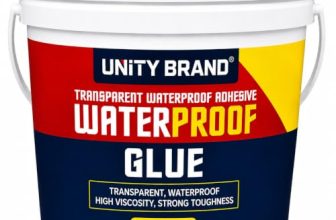 UB Unity Brand Transparent Waterproof Glue for Leakage, Epoxy Resin for Flooring, Crack Seal Agent Waterproofing for Roof Leakage Solution Indoor Outdoor Waterproof Adhesive Sealan (5 kg Glue)