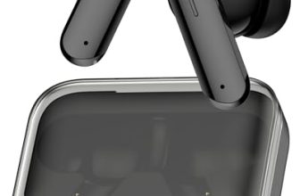 Vaku Luxos® BOOMX Wireless Earbuds Bluetooth 5.4 TWS Headphones 60H Playback Bass Stereo 13mm Drivers Gaming Low Latency HD Calls Touch Control Fast Charging IPX Waterproof- Black