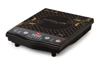 CELLO Blazing Glaze Induction Stove 1600 Watts Black | Safe & Reliable, Customized Preset Menu, 8 Stage Power Settings, Overheating Protection, Child Lock Protection | 1 Year Warranty