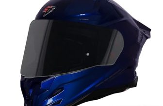 Steelbird SBH 61 SXE ISI and Dot Certified Full Face Helmet for Men with Inner Silver Sunshield