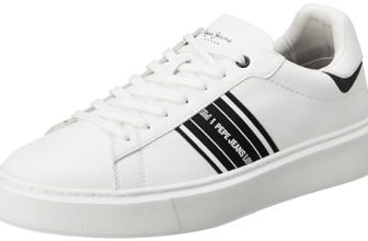 PEPE JEANS White Lightweight Cupsole Sneakers