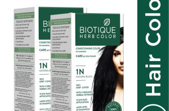 BIOTIQUE Herbcoclor Natural Black- 1N 60g+140ml (Pack of 2) , Natural Black