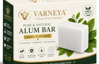 VARNEYA Naturals Pure Alum Bar 100g | Potash Alum (Fitkari) | 100% Natural Crystal Alum | Premium Quality | Ideal for Shaving, Skincare & Traditional Use