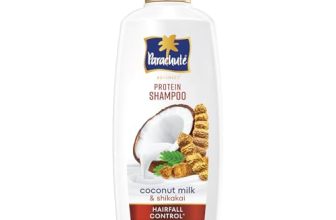 Parachute Advansed Protein Shampoo with Coconut Milk & Shikakai | Up to 96% Hair Fall Reduction & up to 23X Hair Fall Control | Protein Lock Technology | Paraben free | For Men & Women | 650ml