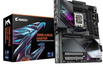 GIGABYTE Z890 AORUS Master ATX Motherboard – Supports Intel Core Ultra (Series 2), 18+1+2 Phase VRM, Up to 9500Mhz DDR5 (OC), 2Xpcie 5.0 + 3Xpcie 4.0, Wi-Fi 7, LAN 10Gbe, Thunderbolt 4
