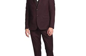 Solid Hudson Tailored Fit Three Piece Suit