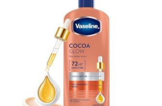 Vaseline Cocoa Glow Serum In Lotion, 600 ml | 100% Pure Cocoa & Shea Butter for Glowing & Soft Skin
